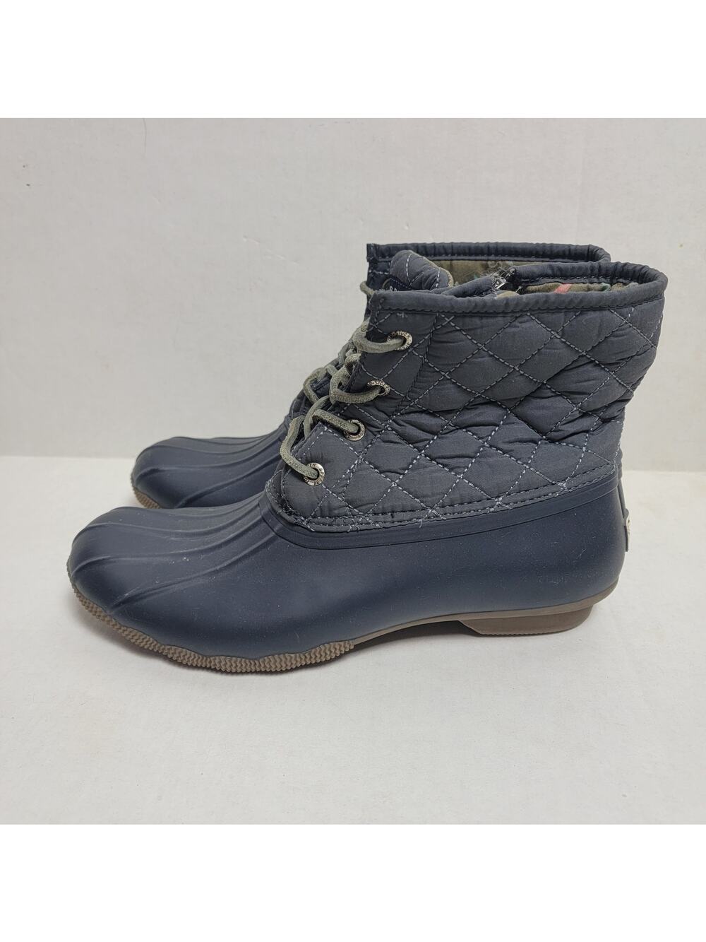 Sperry Navy Blue Duck Boots SZ 8